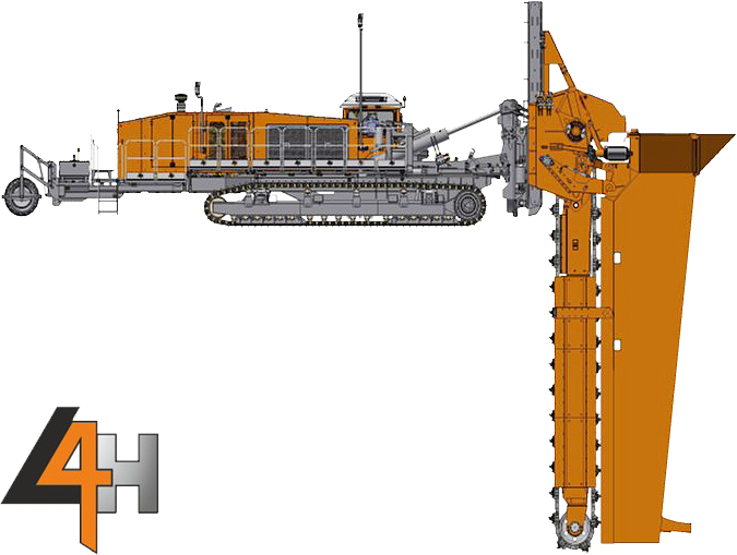 The L4H - Mastenbroek B820 Dewatering & Soil Mixing Trencher